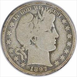 1897-O Barber Silver Half Dollar VG Uncertified #131