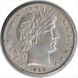1898-O Barber Silver Half Dollar MS60 Uncertified #1020