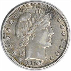 1900 Barber Silver Half Dollar AU Uncertified #1130