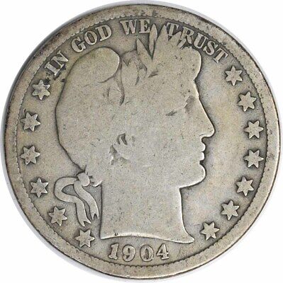 1904-S Barber Silver Half Dollar VG Uncertified #223