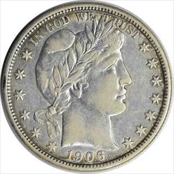 1906-D Barber Silver Half Dollar AU Uncertified #309