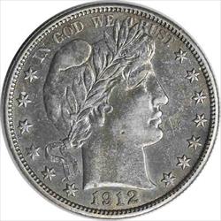 1912-D Barber Silver Half Dollar AU Uncertified #214