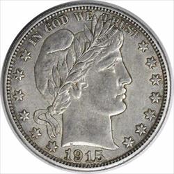 1915-D Barber Silver Half Dollar AU Uncertified #119