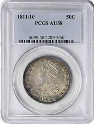 1811/10 Bust Silver Half Dollar AU58 PCGS