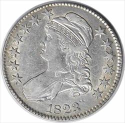 1823 Bust Half Dollar AU Uncertified #325