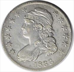 1833 Bust Half Dollar AU Uncertified #232
