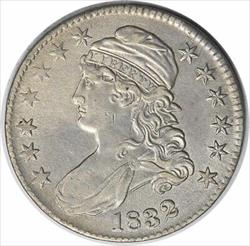 1832 Bust Half Dollar Small Letters AU Uncertified #210