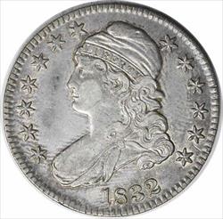 1832 Bust Half Dollar Small Letters AU Uncertified #214