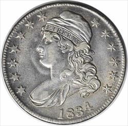 1834 Bust Half Dollar Large Date Small Letters AU Uncertified #300