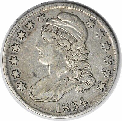 1834 Bust Half Dollar Large Date Small Letters EF Uncertified #309
