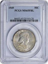 1949 Franklin Silver Half Dollar MS65FBL PCGS