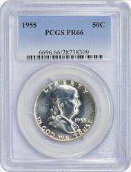 1955 Franklin Silver Half Dollar PR66 PCGS