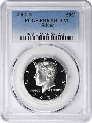 2001-S Kennedy Half Dollar PR69DCAM Silver PCGS