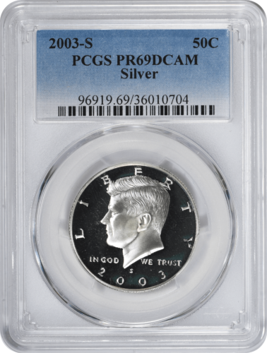 2003-S Kennedy Half Dollar PR69DCAM Silver PCGS