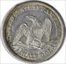 1846 Liberty Seated Silver Half Dollar Tall Date AU55 PCGS