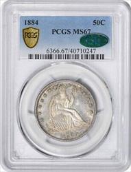 1884 Liberty Seated Silver Half Dollar MS67 PCGS (CAC)