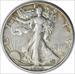 1938-D Walking Liberty Silver Half Dollar EF Uncertified #306