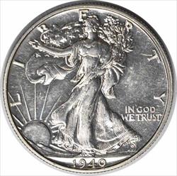 1940 Walking Liberty Silver Half Dollar PR60 Uncertified #242