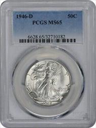 1946-D Walking Liberty Silver Half Dollar MS65 PCGS