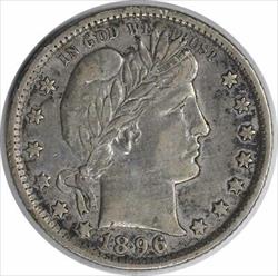 1896-O Barber Silver Quarter Choice EF Uncertified #300