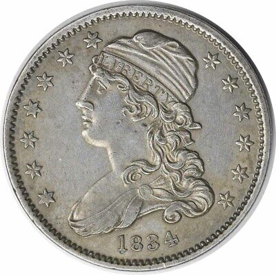 1834 Bust Quarter AU Uncertified #1034