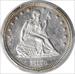 1873 Liberty Seated Silver Quarter Closed 3 AU55 PCGS