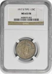 1917-S Standing Liberty Silver Quarter Type 1 MS65FH NGC
