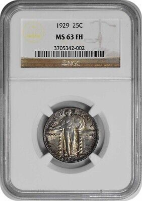1929-P Standing Liberty Silver Quarter MS63FH NGC