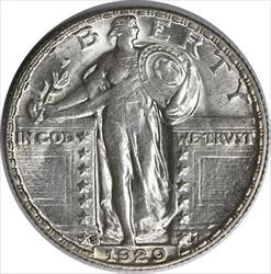 1929-S/S Standing Liberty Silver Quarter RPM1 MS63 Uncertified #328