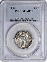 1930 Standing Liberty Silver Quarter MS64FH PCGS