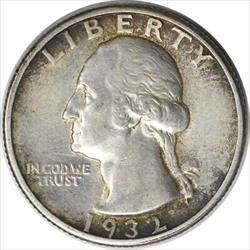 1932-S Washington Silver Quarter AU Uncertified #1062