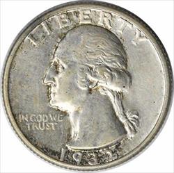 1932-S Washington Silver Quarter AU Uncertified #1070