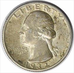 1932-S Washington Silver Quarter AU Uncertified #1071