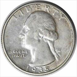 1935-D Washington Silver Quarter AU Uncertified #1139