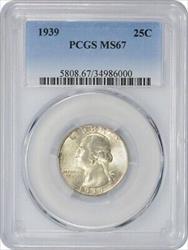 1939-P Washington Quarter MS67 PCGS