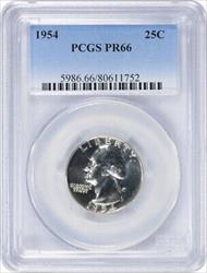 1954 Washington Silver Quarter PR66 PCGS