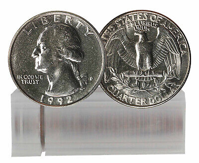 1992-P BU Washington Quarter 40-Coin Roll