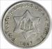 1853 Three Cent Silver AU Uncertified #116
