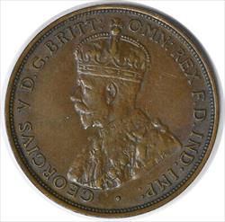 1915 H Australia 1 Penny KM23 EF Uncertified #213