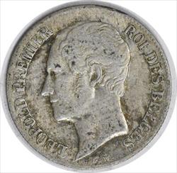 1852 Periods Belgium 20 Centimes VF KM19 Uncertified #1047