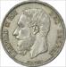 1868 B Belgium 5 Francs KM24 EF Uncertified #1051