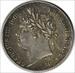 1825 Great Britain 6 Pence KM691 EF Uncertified #324
