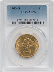 1903-O $10 Liberty Eagles PCGS AU55
