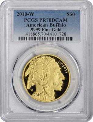 2010-W $50 American Gold Buffalo PR70DCAM PCGS