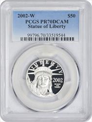 2002-W $50 American Platinum Eagle PR70DCAM PCGS