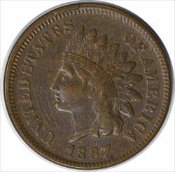 1/1867 Indian Cent FS-303 S-2 EF Uncertified #1250