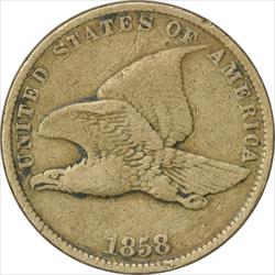 1858 Flying Eagle Cent Small Letters F Uncertified