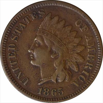 1865 Indian Cent EF Uncertified