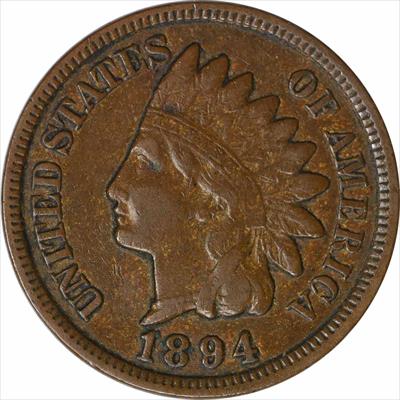 1894 Indian Cent VF Uncertified