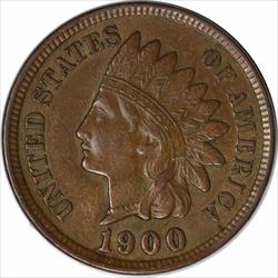 1900 Indian Cent AU Uncertified